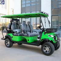 Voiturette de golf électrique tout-terrain CAMP personnalisée 72V avec nouvelle batterie au lithium et châssis surélevé