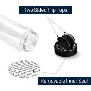 Wholesale 100ml 110ml 200ml Plastic <b>Spice</b> Salt Pepper Grinder Seasoning Jar Bottle Glass - Product Image 3