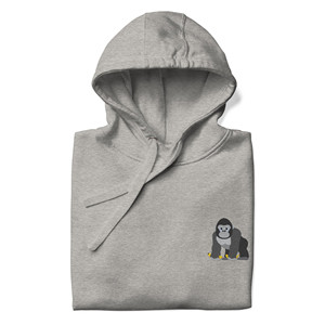 Sudadera con capucha bordada de mezcla de algodón Think Ocean Gorilla Aspirations - Product Image 5