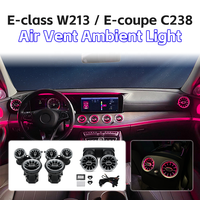 Éclairage d'ambiance intérieur de voiture, LED 64 couleurs, 6V, aérateurs avant et arrière pour Mercedes-Benz Classe E W213 E-Coupé C238