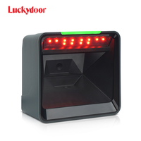 Luckydoor 2d dessktop二维码扫描仪全向码条形码阅读器pdf有线usb条形码扫描仪