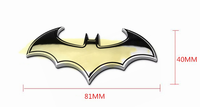 Vente en gros de badges et autocollants métalliques 3D personnalisés BAT Animal pour voiture, très demandés