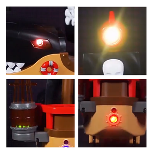 <span class=keywords><strong>Bateau</strong></span> <span class=keywords><strong>pirate</strong></span> <span class=keywords><strong>requin</strong></span> 2-en-1 lumineux et électrique avec mât oscillant, projecteur rouge, rotation automatique, jouet musical LED pour enfants - Product Image 3