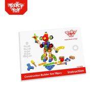 15% descuento fijo niños creativo de madera DIY construcción constructor conjunto de madera de la Toy-78pcs