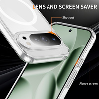 En stock – Coque de téléphone magnétique transparente et fine anti-rayures pour Google Pixel 10A – Prête à être expédiée en gros