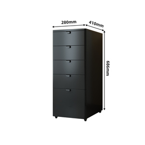 Gabinete de 5 cajones de diseño moderno Gabinete de cajón de almacenamiento de acero de alta calidad para dormitorio Sala de estar Hogar Hotel Hall muebles para el hogar - Product Image 3