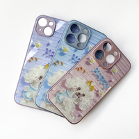 Trident Dog impression dur dos verre sublimation dames couverture mobile coques de téléphone pour samsung