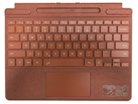 Penutup Keyboard Bluetooth Nirkabel dengan Touchpad, Slot Smart Pen, Keyboard Folio Magnetik Tipis untuk Microsoft Surface Pro 8 9 X