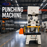 Presse à poinçonner pneumatique à cadre en C de 25 tonnes, machine à poinçonner la tôle, moteur de marque Zhongshun pour atelier de fabrication métallique