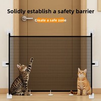 Barrière de protection anti-entrée pour animaux de compagnie, filet pliable sans installation, modèle rectangulaire, clôture pour animaux