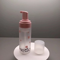 Bouteilles de pompe en mousse PET de haute qualité 100ml-200ml pour emballage cosmétique de nettoyant pour le visage de savon avec manipulation de Surface d'impression d'écran