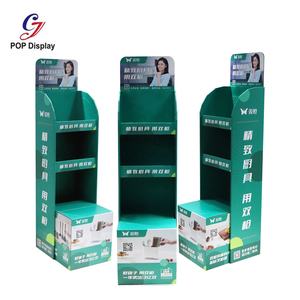 رفوف عرض أرضية من الورق المقوى لعملاء السوبر ماركت صينية متداخلة حامل عرض تروجاني لوازم المطبخ - Product Image 2