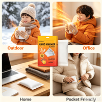 Chauffe-mains jetables activés par l'air, patchs chauffants portables pour adultes, pour l'hiver, les activités de plein air et les soins quotidiens, longue durée