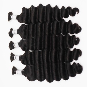 Cabello humano de onda profunda al por mayor, cabello trenzado a granel, cutícula alineada, cabello humano vietnamita, Virgen sin procesar - Product Image 1