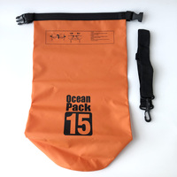 Sac étanche en bâche PVC 500D durable avec logo personnalisé pour sports nautiques, rafting, randonnée, 2L, 3L, 5L, 10L, 15L, 20L