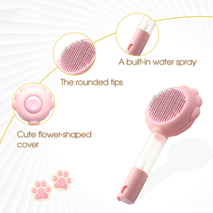 Peigne de massage et de nettoyage pour chat, rechargeable, <span class=keywords><strong>anti-puces</strong></span>, écologique et de luxe, avec fonction de retrait des poils flottants à un bouton, pour l'entretien des animaux de compagnie - Product Image 4