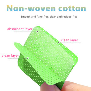 Lingettes démaquillantes pour ongles non tissées, 300 pièces/sac, directement de l'usine, tampons nettoyants pour ongles pour débutants - Product Image 4