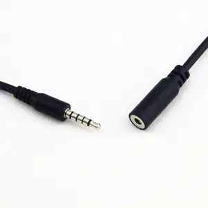 Customized 3.5MM 5 Pole TRRRS Male zu Female stecker 5 Core kopfhörer Audio kabel