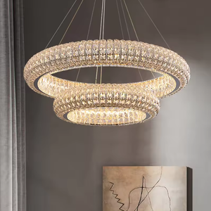 Décoration de mariage Lampes suspendues Lustre en cristal K9 moderne suspendu de luxe pour le salon - Product Image 2