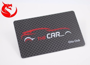 บัตรธุรกิจคาร์บอนไฟเบอร์สีดำคุณภาพสูง พิมพ์โลโก้ หมายเลขซีเรียล ซิลค์สกรีน ผิวมันเงา/ด้าน ระบบควบคุมการเข้าออก - Product Image 4