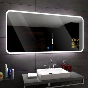 Espelho Moderno Inteligente IP44 Sem Névoa Montado na Parede Grande para Barbearia e Salão de Beleza com Luzes LED - Product Image 2