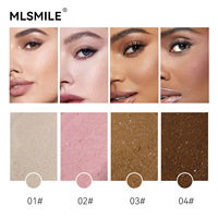 Poudre fixatrice diamantée longue tenue, waterproof, 4 couleurs, effet brume légère, contrôle du sébum, OEM