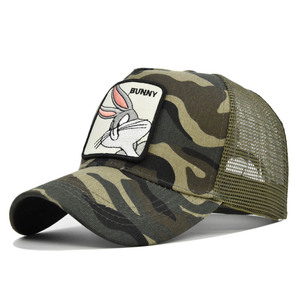 Schattige Bunny <span class=keywords><strong>Patch</strong></span> Trucker Hoeden Dier Geborduurde Baseball Cap Custom Logo Bunny Baseball Cap Hoed Buiten Wandelen Sport Hoed - Product Image 6