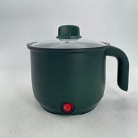 Mini-cocotte électrique multifonctionnelle en acier inoxydable, capacité 2L, prise EU/US, portable, pour dortoir et usage domestique