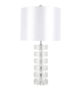 Lampe de table design boule de verre avec abat-jour tambour pour hôtel - Product Image 5