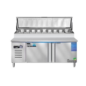 Đơn vị lưu trữ hiển thị thực phẩm để sử dụng cửa hàng Bộ làm mát salad bằng thép không gỉ nhiệt độ đơn vị cho nhà hàng và siêu thị - Product Image 4