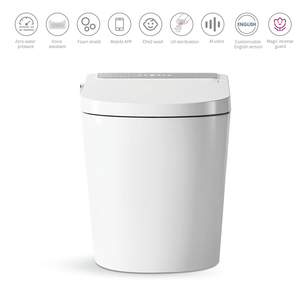 Inodoro Multifuncional Grande con Asiento en U, Montado en el Suelo, con Control Remoto, Sin Límite de Presión de Agua, Aromaterapia, Desodorización Automática - Product Image 3