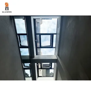 BLM High Quality Waterproof Aluminum Electric Skylight Retractable Sliding Glass Roof Window With Rain Sensor