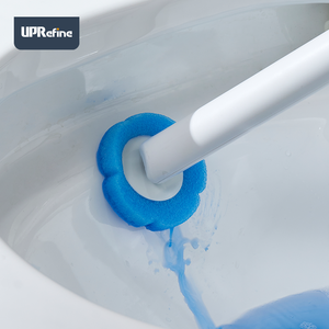<span class=keywords><strong>Brosse</strong></span> de toilette jetable en PP écologique avec support, légère, sans angle mort, éponge pour salle de bain - Product Image 3