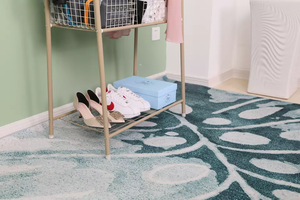 Étagères en bois modernes à 3 niveaux à la mode avec porte-vêtements en métal pour chambre à coucher salon hôtel meubles de maison - Product Image 4