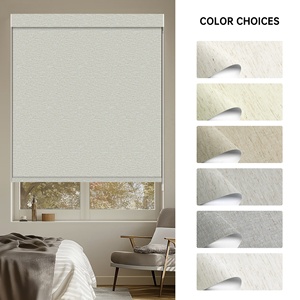 Motorized Smart Window Roller Shades Blackout Motorized Indoor Office Blackout Roller Window Automatic <strong>Blinds</strong> - Product Image 4