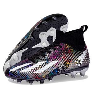 Zapatos de Fútbol de Caña Alta con Tacos Cortos, Unisex, Parte Superior Sintética, Forro de Malla, Suela de Goma, Entresuela de EVA, para Entrenamiento de Primavera - Product Image 4