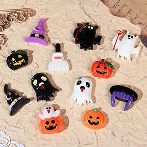 Mini Zucca <span class=keywords><strong>Diavolo</strong></span> di Halloween per Bambini, Accessori in Resina Dipinti con Colla Crema per Decorazione di Cover per Telefono, Copricapo e Fermagli per Capelli - Product Image 3