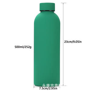 Bouteille d'eau isotherme en acier inoxydable 500 ml, thermos portable sous vide pour les sports de plein air - Product Image 1