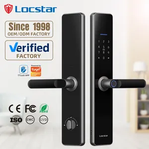 Locstar Wifi TTlock App Smart Türschloss Biometrisches Schloss Finger abdruck Türgriff Digitales schlüssel loses Schloss