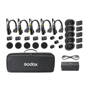Sistema de Intercomunicación Inalámbrico Portátil Full-Duplex GODOX SKYTALK AIR 5S 2.4G con Micrófono de Diadema - Product Image 1
