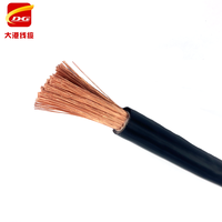 Câbles électriques en cuivre isolés en PVC de haute qualité AWG12 10 8 6 4 2 1/0 2/0 BVR pour le câblage de bâtiments, câbles de batterie