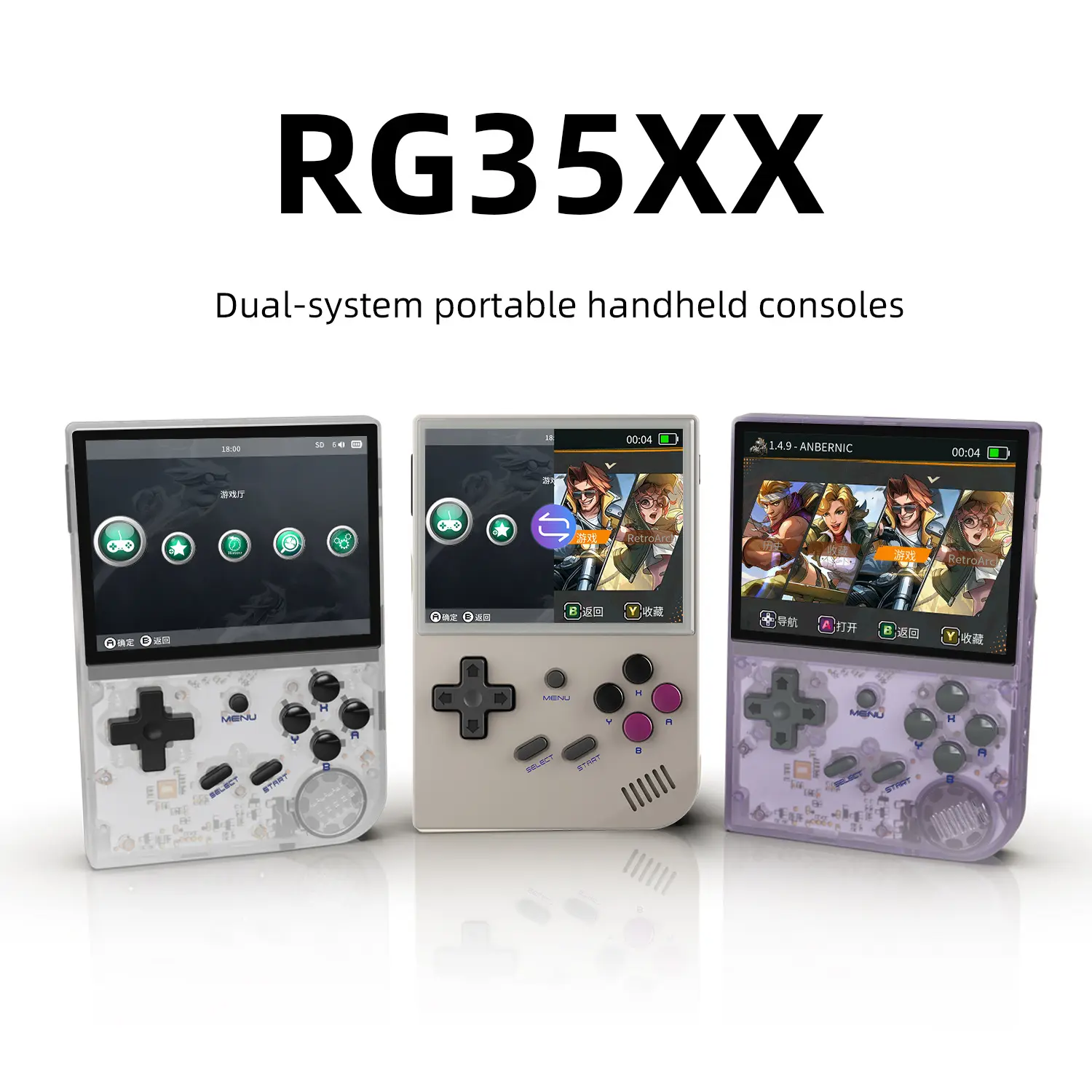 Consola de juegos ANBERNIC Rg35xx, sistema Linux de 3,5 pulgadas, Mini consola de juegos portátil Retro, regalo para niños, videojuego de bolsillo portátil