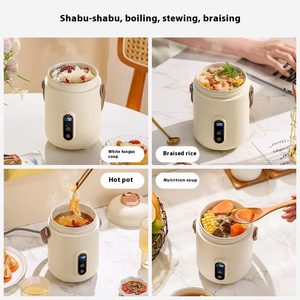 Mini cuiseur à riz Portable poêle électrique <span class=keywords><strong>multifonction</strong></span> pour soupe bouillie ragoût chauffage efficace pour dortoir de bureau à domicile - Product Image 6