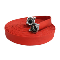 Tuyau d'incendie plat flexible en caoutchouc EPDM coloré 1,5 x 100 pieds pour équipement de sécurité incendie