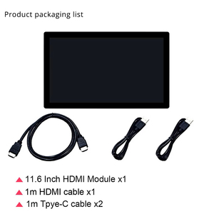 11,6-inch optisch gebonden capacitieve touchscreen LCD-module voor <span class=keywords><strong>Raspberry</strong></span> <span class=keywords><strong>Pi</strong></span> en Orange <span class=keywords><strong>Pi</strong></span> 1920*1080 resolutie TFT-type HD-MI - Product Image 6
