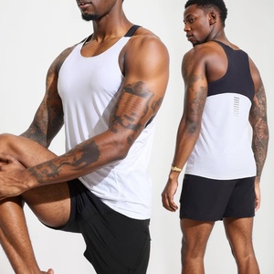 Custom Wholesale Sleeveless Shirt Bodybuilding Exercise Breathable Mesh Hole Running <b>Men</b> Workout Running <b>Singlets</b> - Product Image 1
