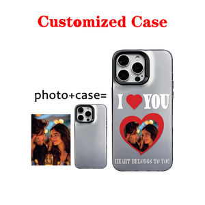 Coque de téléphone personnalisée avec <span class=keywords><strong>photo</strong></span> et texte pour iPhone 11-17 - Matériau TPU mat avec peinture UV, design DIY - Product Image 1