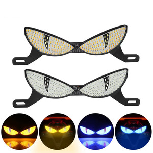 ไฟหน้ารถมอเตอร์ไซค์ LED 12V แบบ Devil Eye พร้อมไฟ Eagle Eye แสดงผลสีคู่ ไฟเลี้ยว - Product Image 1