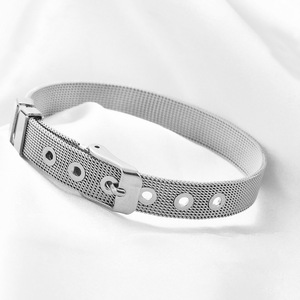 Collar de Malla Dorada con Cierre de Hebilla, Accesorio de Joyería de Moda Unisex - Product Image 3