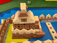 Kits de Modelos de Ladrillos en Miniatura para Niños - Bloques de Construcción Educativos y Seguros para Mesa de Arena y Micropaisajes